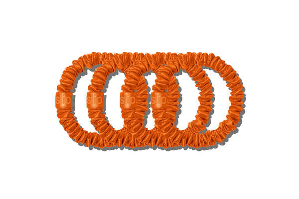 Back to School Orange Skinny Scrunchies